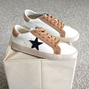 New In Box Mi.iM Brady Rubber Sole Lace-up Leather Suede Star Sneakers
